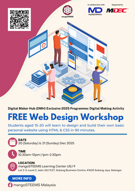 Free Web Design Workshop for Teens – 20 & 21 December 2025